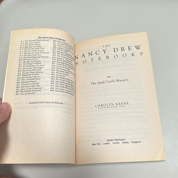 📚5/10.00, The Sand Castle Mystery (Nancy Drew Notebooks #49), clean book - Picture 5 of 9